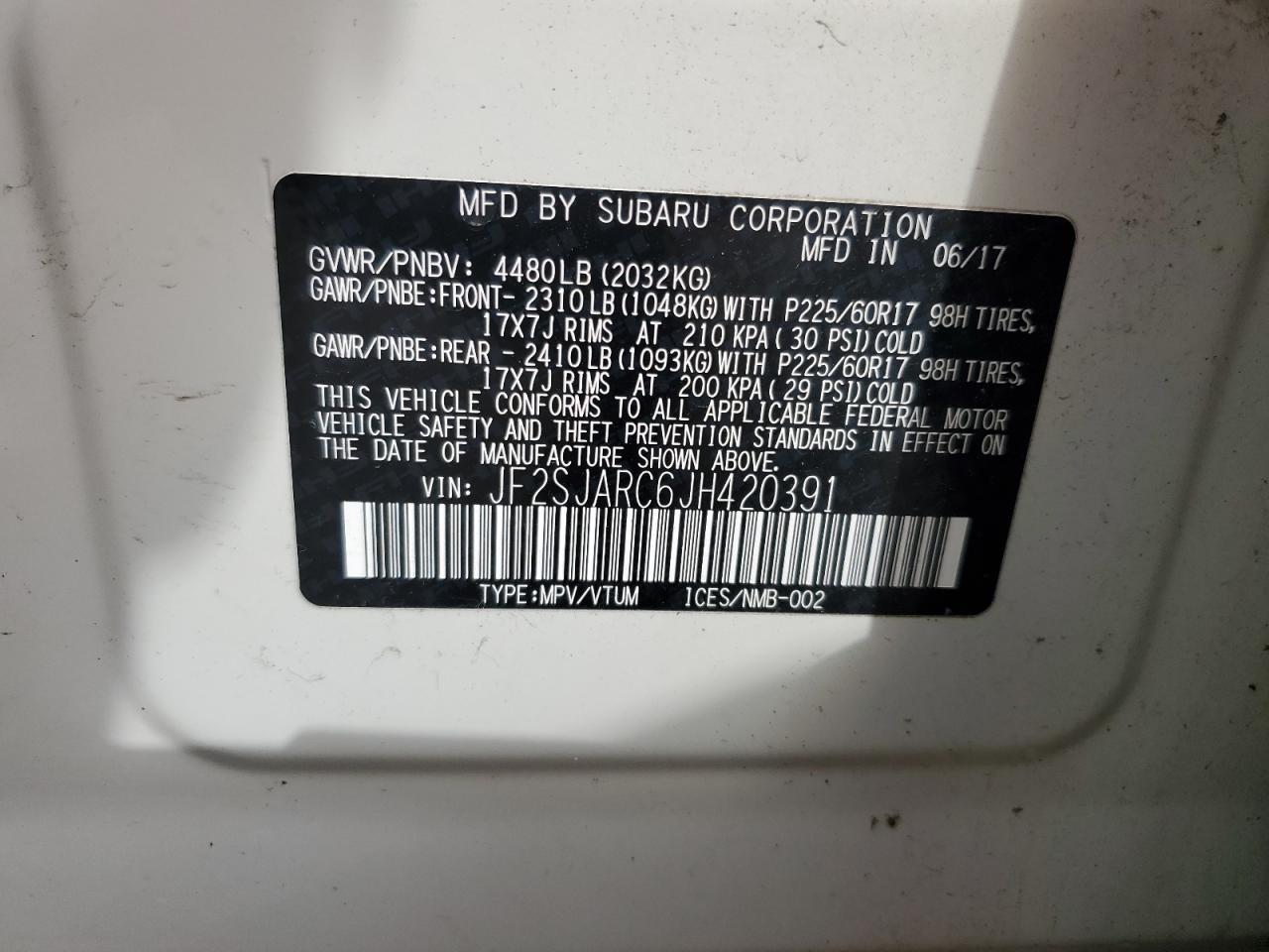 SUBARU FORESTER 2.5I LIMITED