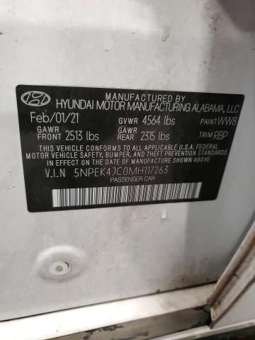 2021 HYUNDAI SONATA N LINE 5NPEK4JC0MH117263
