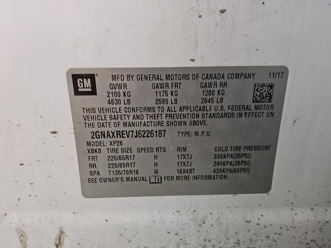 CHEVROLET EQUINOX LS