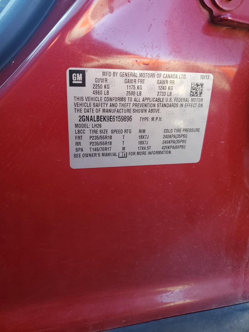 2014 CHEVROLET EQUINOX LT #3284163560