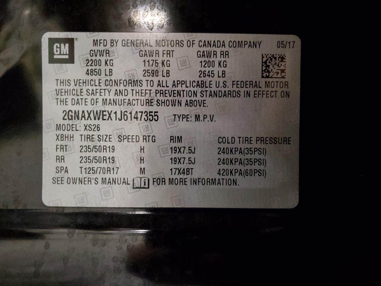 CHEVROLET EQUINOX PREMIER