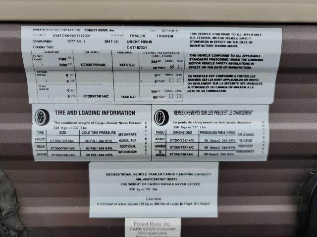 2016 WILDWOOD WOLF PUP 1 #3293506419