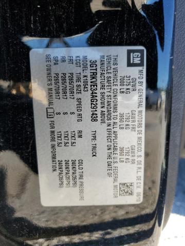 2010 GMC SIERRA K1500 SLE - 3GTRKVE34AG291438