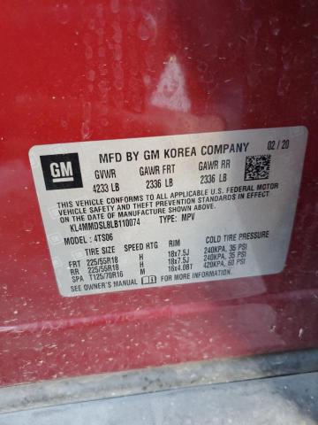 2020 BUICK ENCORE GX SELECT KL4MMDSL8LB110074