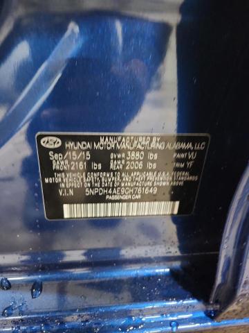 2016 HYUNDAI ELANTRA SE - 5NPDH4AE9GH761649