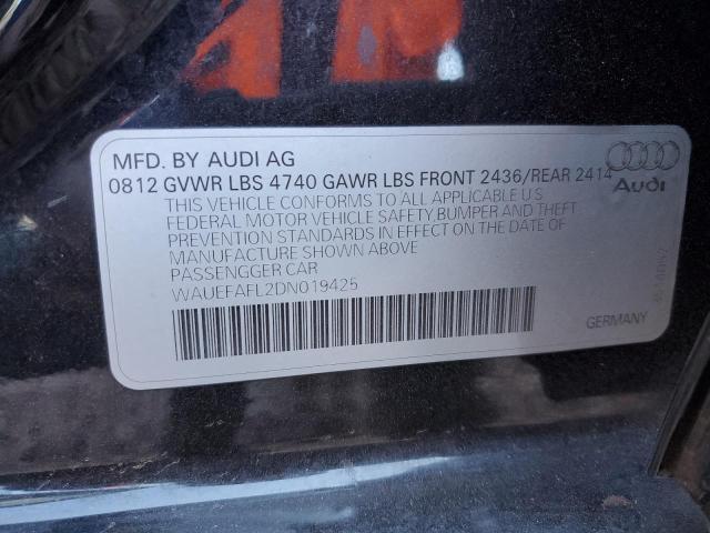 2013 AUDI A4 PREMIUM - WAUEFAFL2DN019425