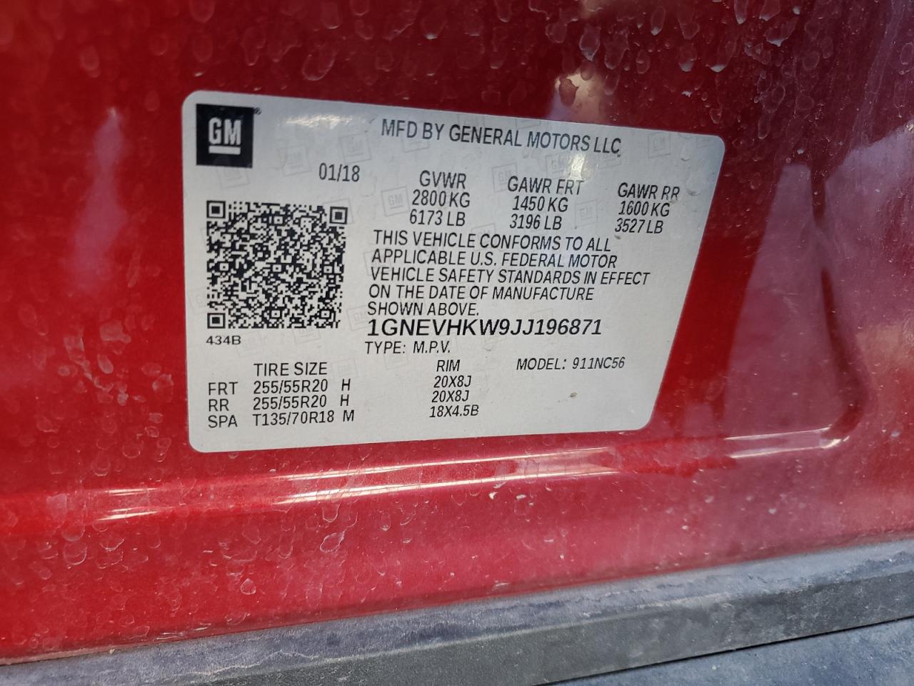 CHEVROLET TRAVERSE LT