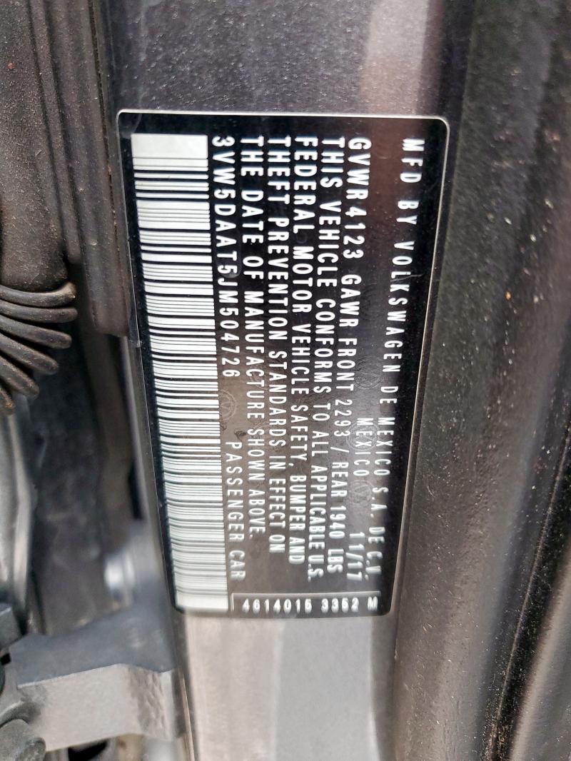 2018 VOLKSWAGEN BEETLE S - 3VW5DAAT5JM504726