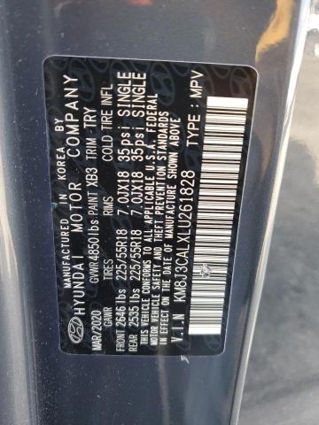 2020 HYUNDAI TUCSON LIMITED KM8J3CALXLU261828