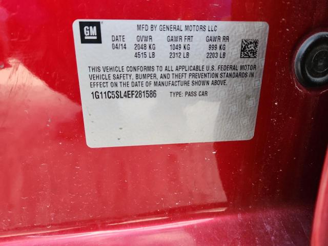 2014 CHEVROLET MALIBU 1LT - 1G11C5SL4EF281586