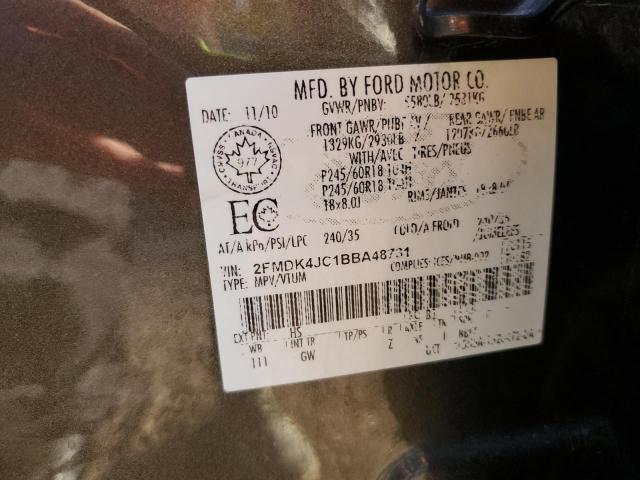 2011 FORD EDGE SEL - 2FMDK4JC1BBA48731