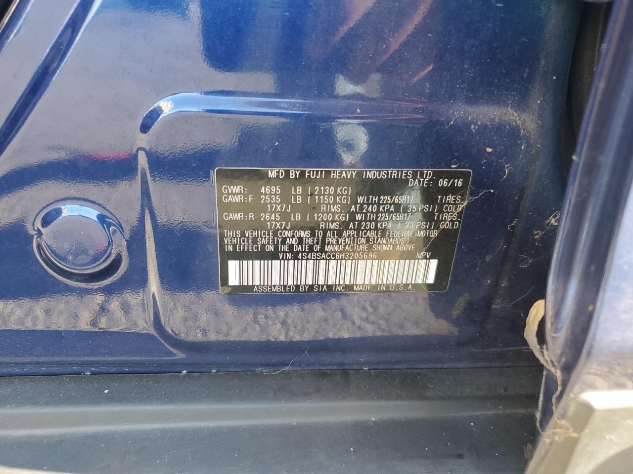 SUBARU OUTBACK 2.5I PREMIUM