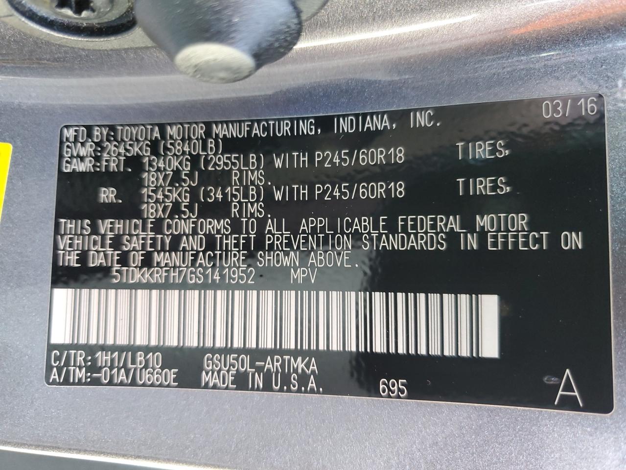 TOYOTA HIGHLANDER XLE