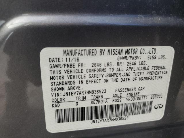 2017 INFINITI Q50 PREMIU - JN1EV7AR7HM836523