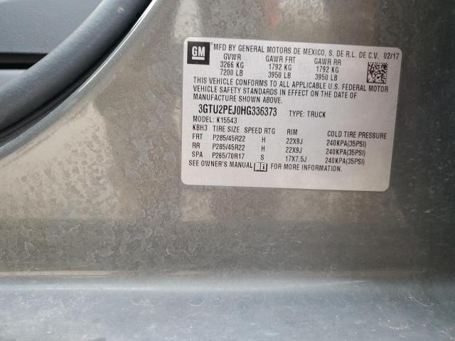 2017 GMC SIERRA K15 3GTU2PEJ0HG336373