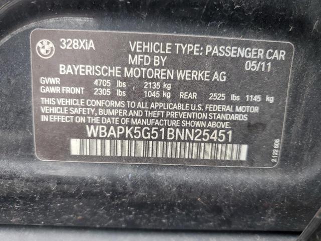 2011 BMW 328 XI SUL - WBAPK5G51BNN25451