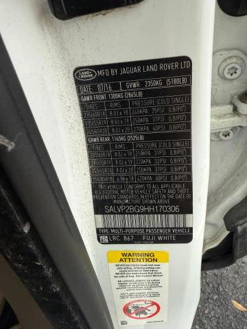 2017 LAND ROVER RANGE ROVE #3289896539