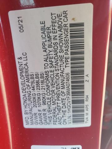 2021 HONDA ACCORD SPO - 1HGCV1F39MA074606