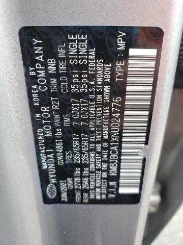 2022 HYUNDAI TUCSON BLU KM8JBCA1XNU024776