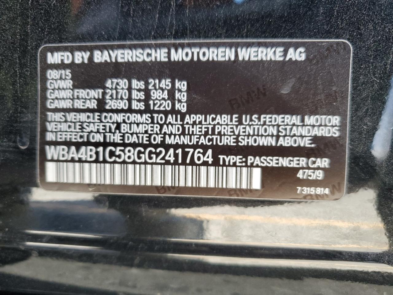 BMW 4 SERIES GRAN COUPE I GRAN COUPE