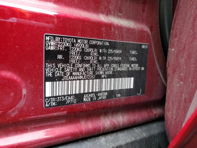 2021 TOYOTA VENZA LE #3283988830