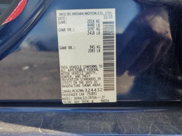 2021 NISSAN ALTIMA SR #3287815100