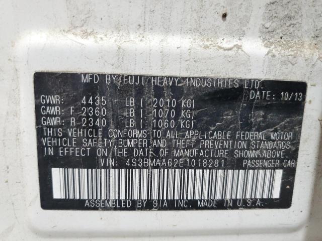 2014 SUBARU LEGACY 2.5 - 4S3BMAA62E1018281