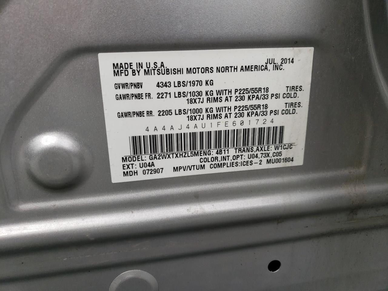 MITSUBISHI OUTLANDER GT