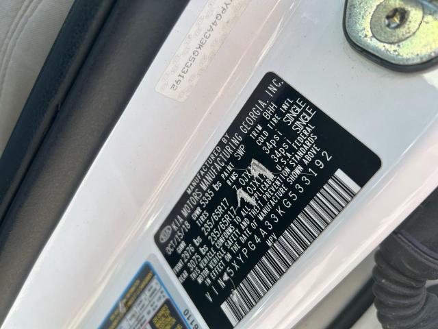 2019 KIA SORENTO L - 5XYPG4A33KG533192