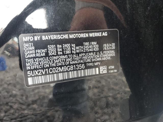 2021 BMW X4 XDRIVE3 5UX2V1C02M9G81356