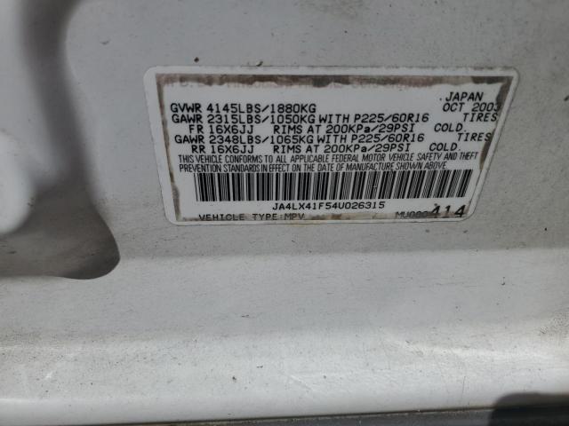 2004 MITSUBISHI OUTLANDER #3276389701