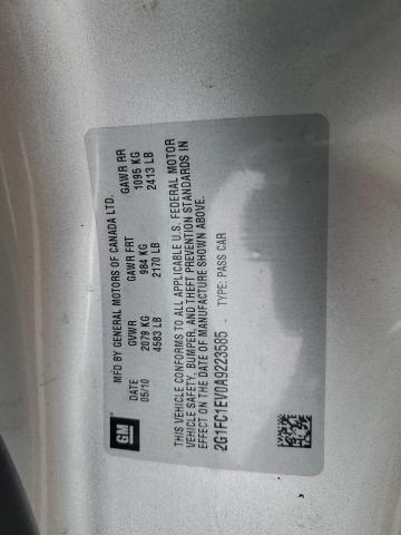 2010 CHEVROLET CAMARO LT - 2G1FC1EV0A9223585