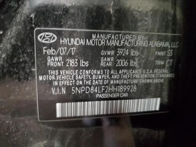 2017 HYUNDAI ELANTRA SE - 5NPD84LF2HH189928