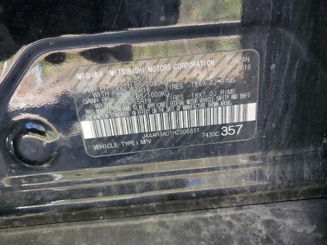 2017 MITSUBISHI OUTLANDER JA4AR3AU1HZ006811