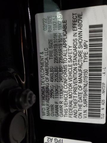 2022 HONDA CR-V TOURI - 5J6RT6H97NL019150