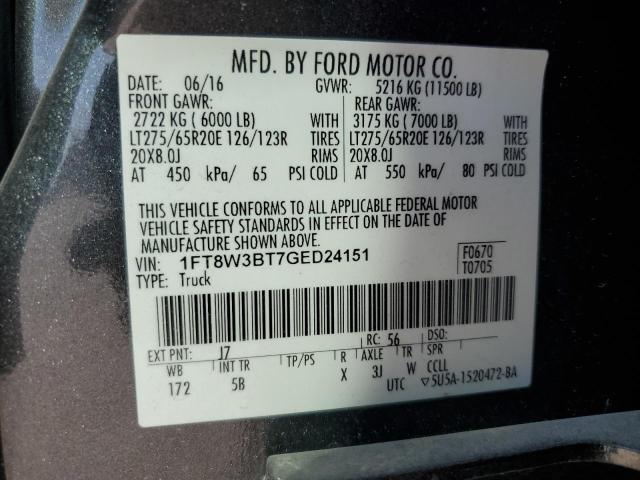 2016 FORD F350 SUPER #3298020166