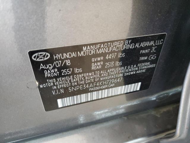 2019 HYUNDAI SONATA LIM - 5NPE34AF4KH729647