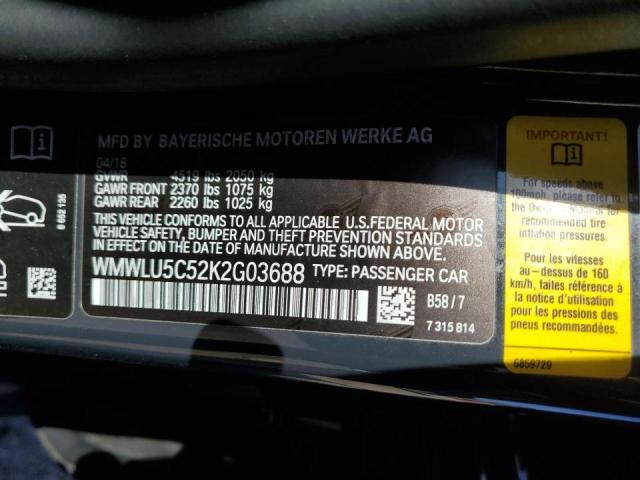 2019 MINI COOPER S CLUBMAN ALL4 WMWLU5C52K2G03688