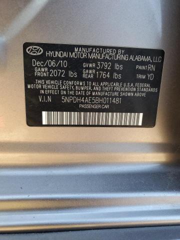 2011 HYUNDAI ELANTRA GL #3292555710