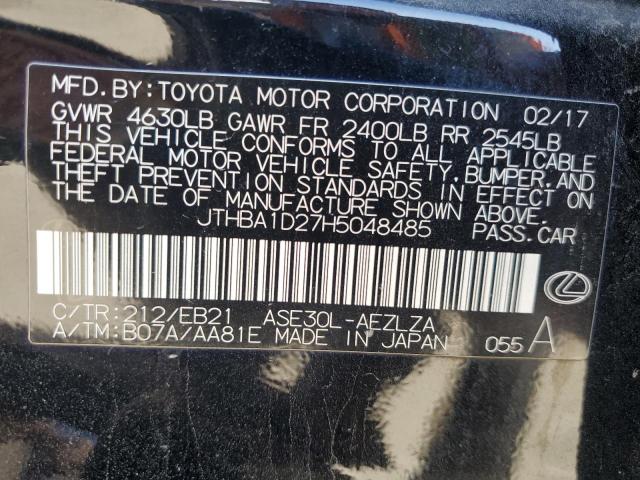 2017 LEXUS IS 200T #3280307977