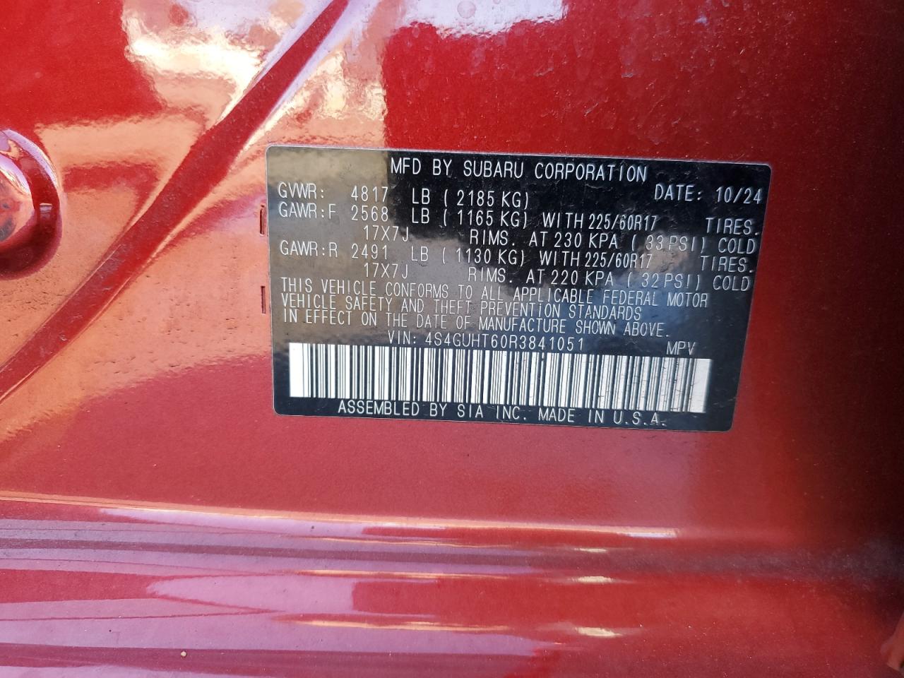 SUBARU CROSSTREK WILDERNESS