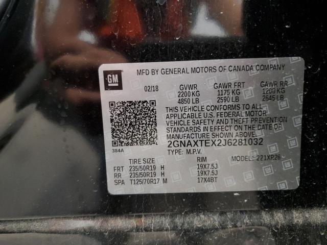 2018 CHEVROLET EQUINOX LT - 2GNAXTEX2J6281032