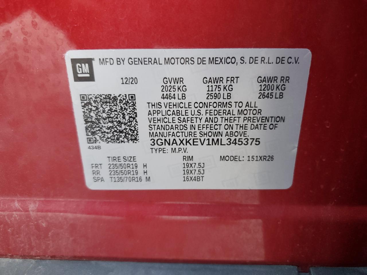 CHEVROLET EQUINOX LT