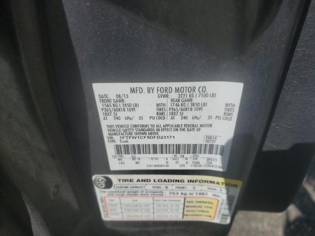 2013 FORD F150 SUPER #3284771535