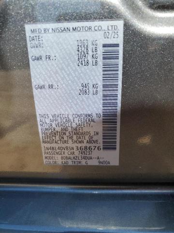 2025 NISSAN ALTIMA SV 1N4BL4DV8SN368676