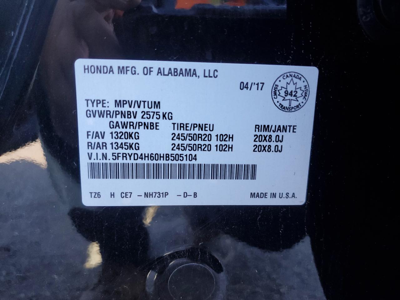 ACURA MDX TECHNOLOGY