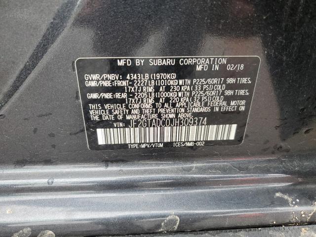 2018 SUBARU CROSSTREK - JF2GTADC0JH309374