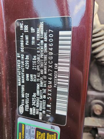 2012 KIA OPTIMA LX - 5XXGM4A7XCG046007