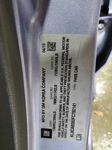 2015 CHEVROLET SPARK LS - KL8CA6S92FC780141