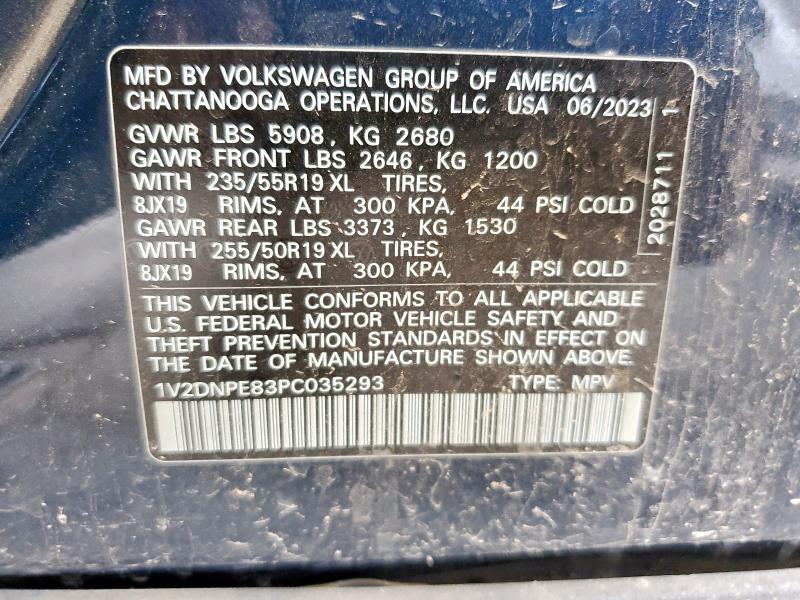 2023 VOLKSWAGEN ID.4 PRO 1V2DNPE83PC035293